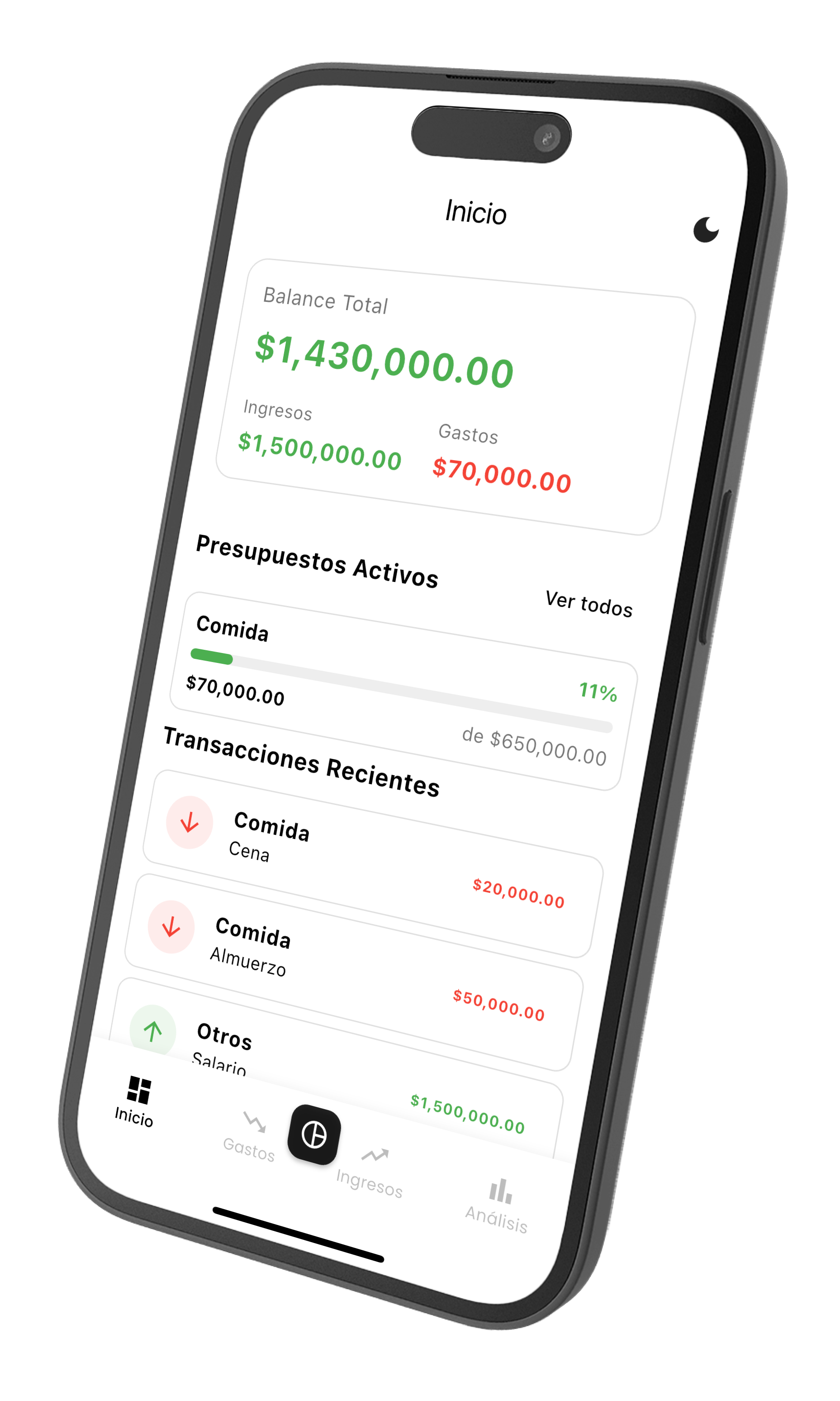 Finzo App Mockup